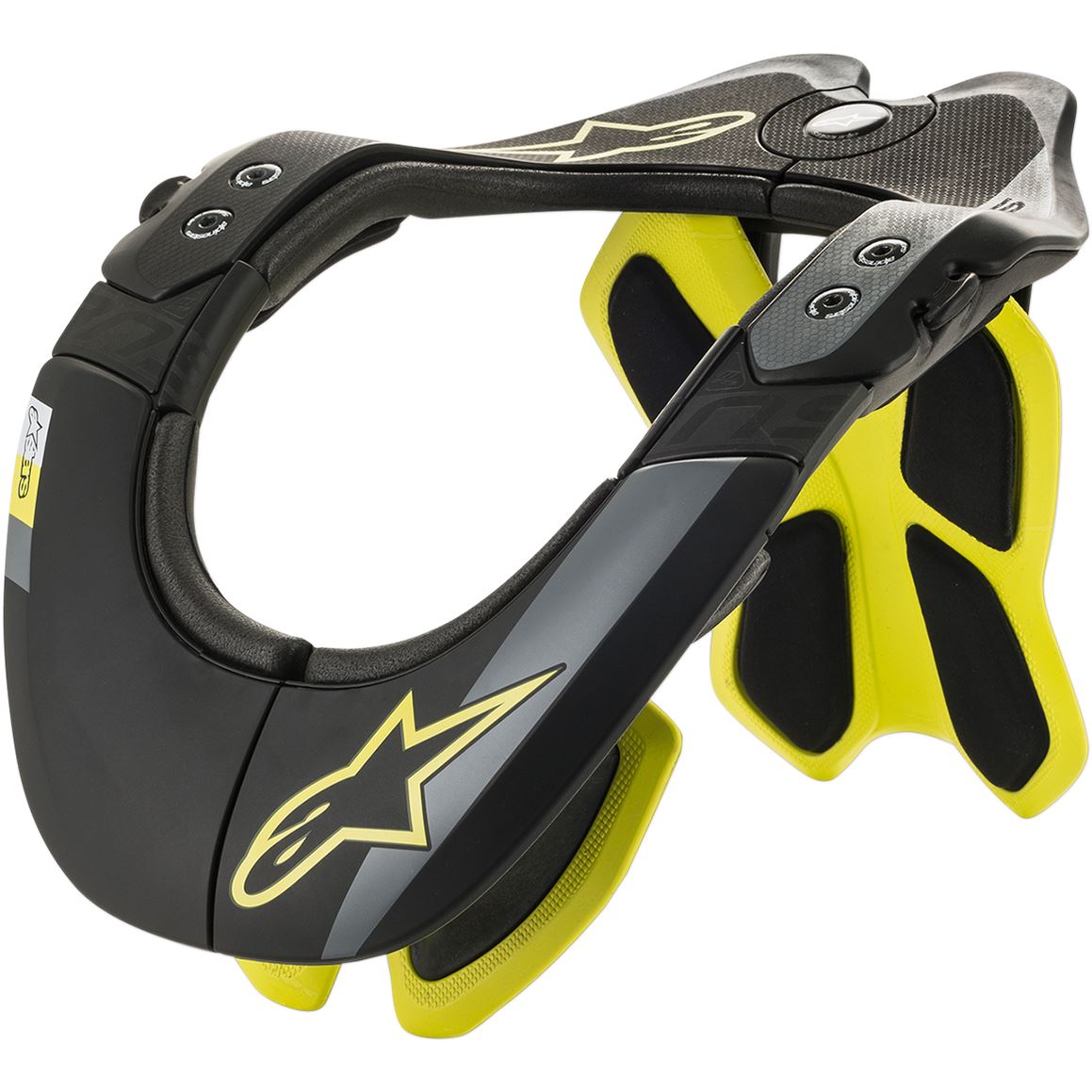 Alpinestars 2026 BNS Tech 2 Neck Support Black Yellow Flou